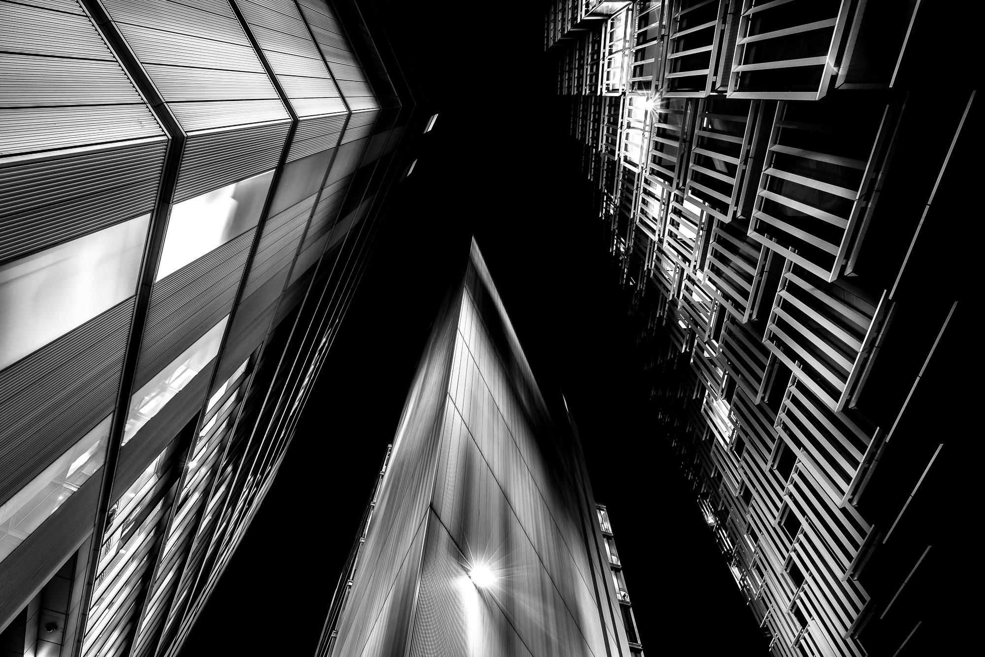 Looking up at the More Riverside London building