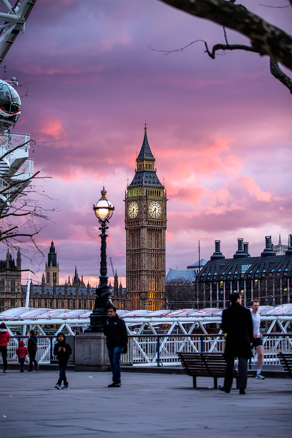 Elizabeth Tower at sunset