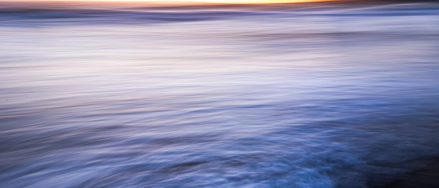 Abstract colors of the ocean at sunset