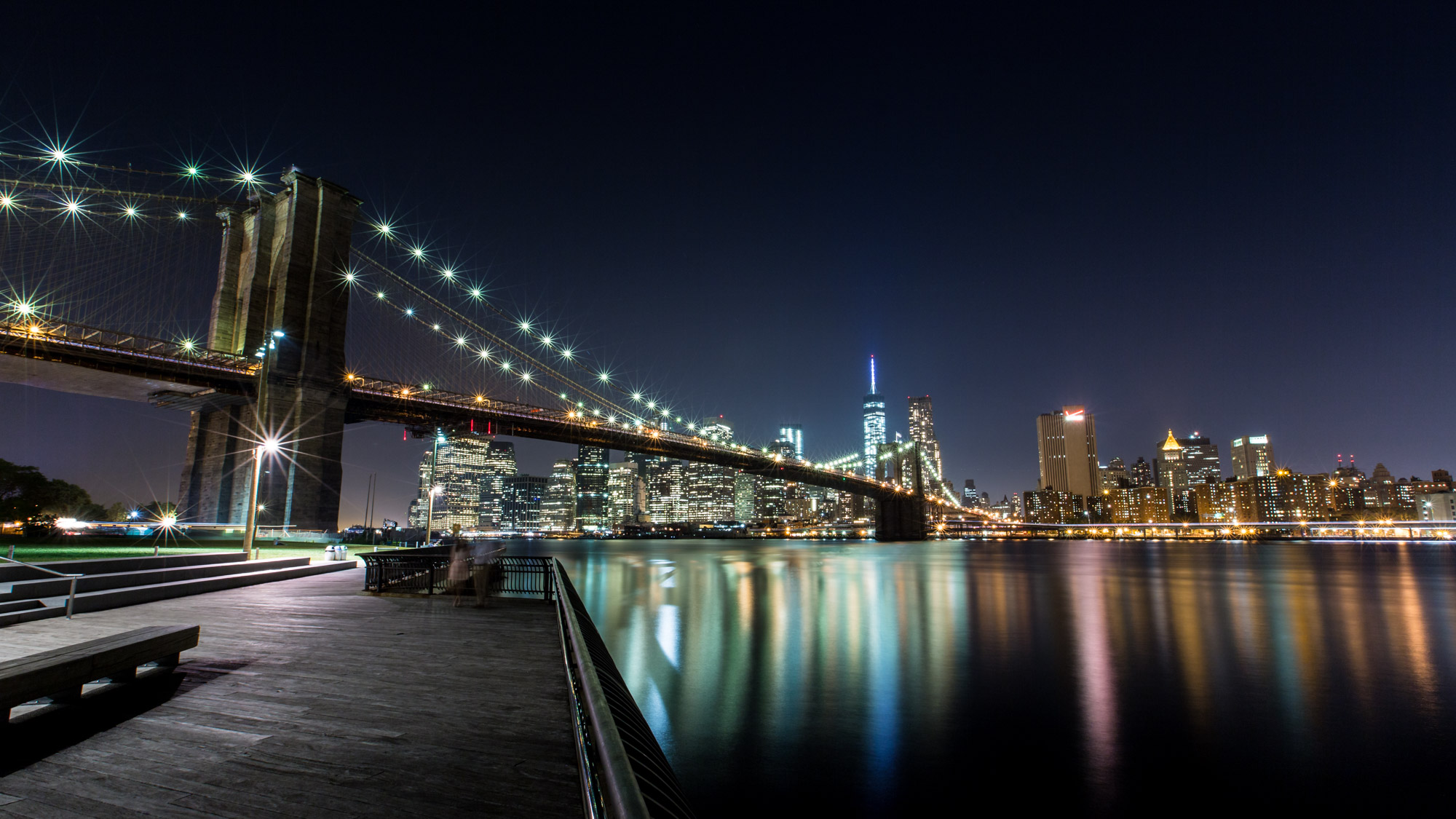 Brooklyn Bridge at night