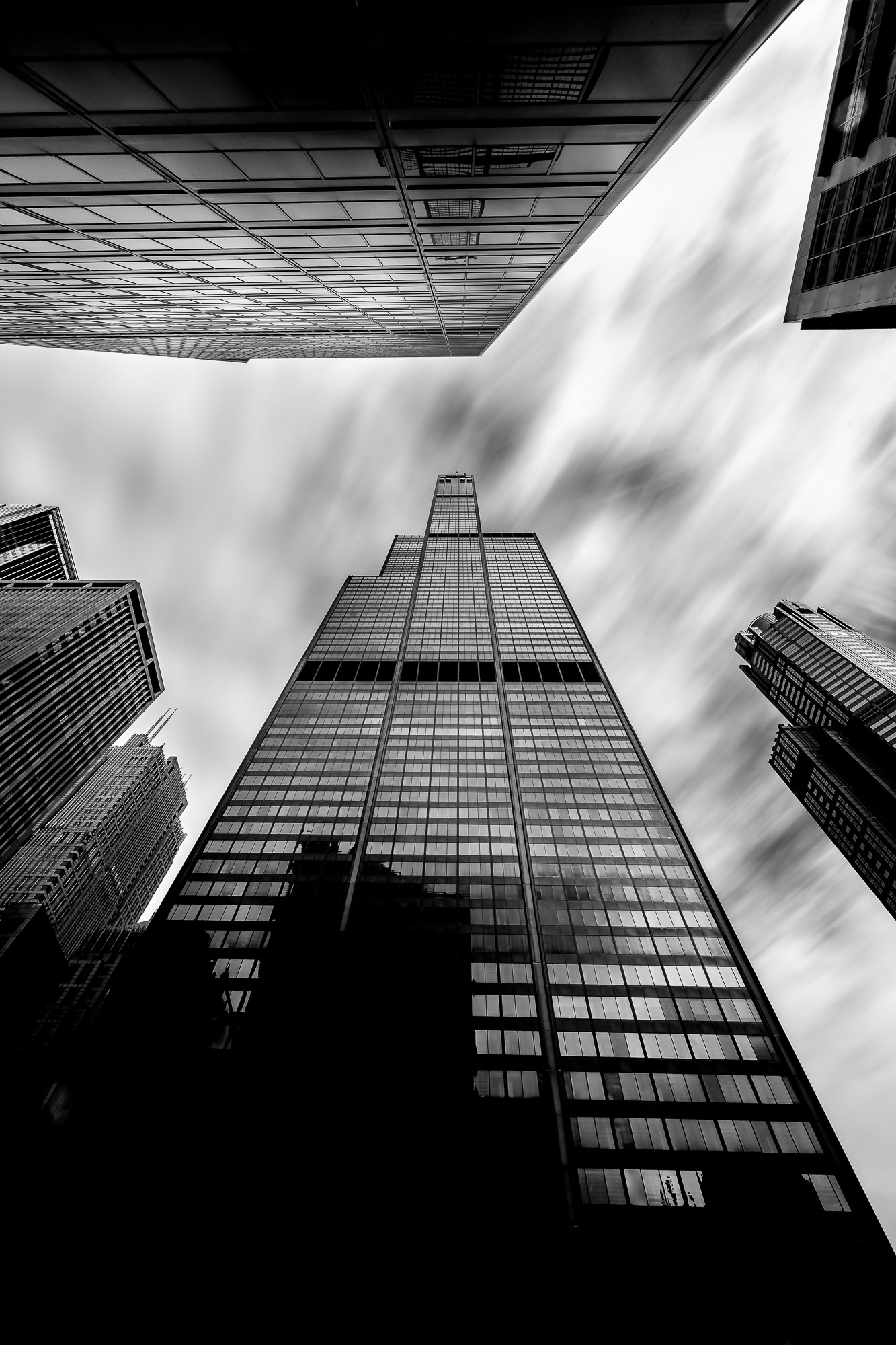 Long exposure of the Sears Tower