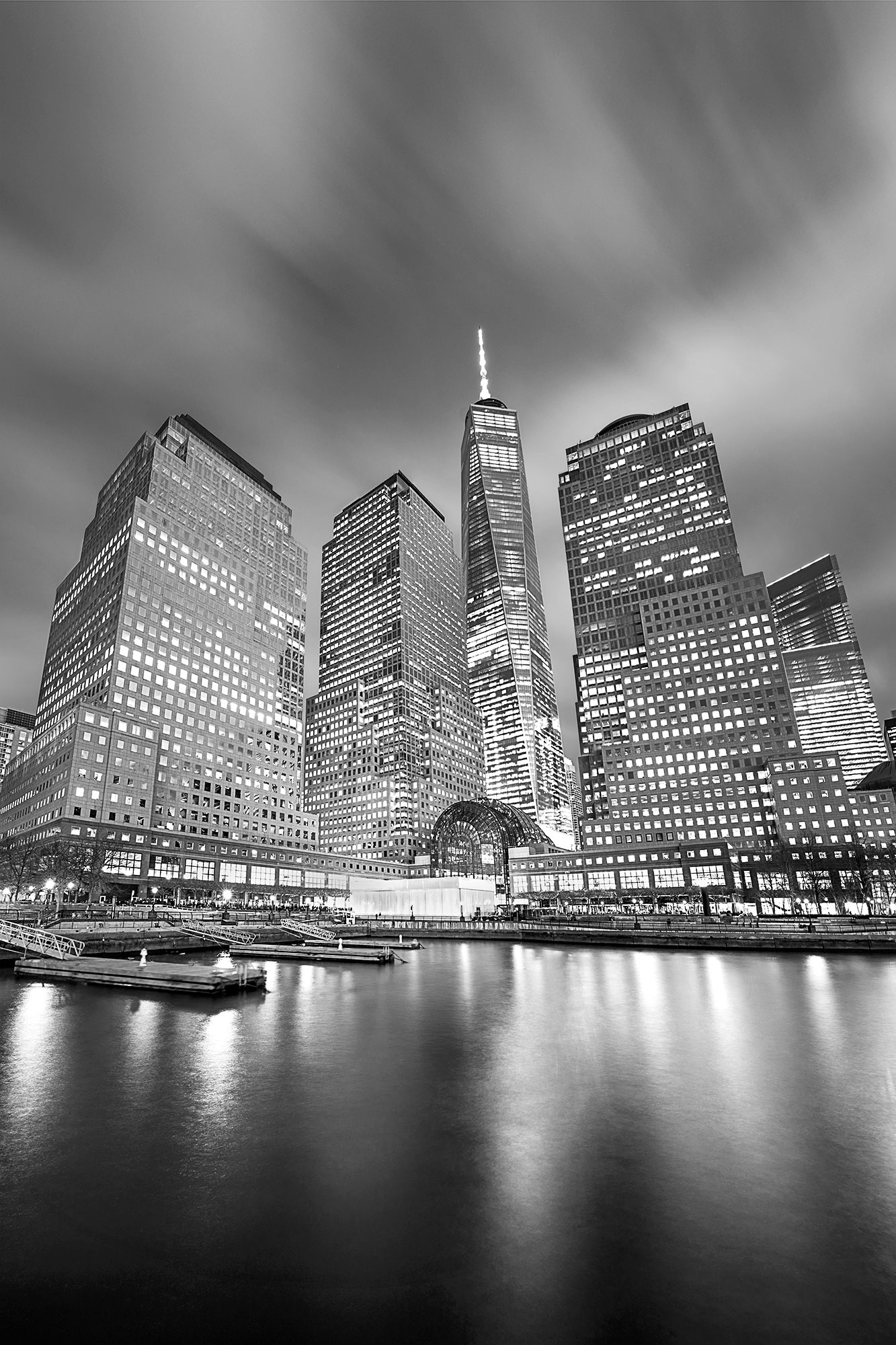 One World Trade Center vertical panorama