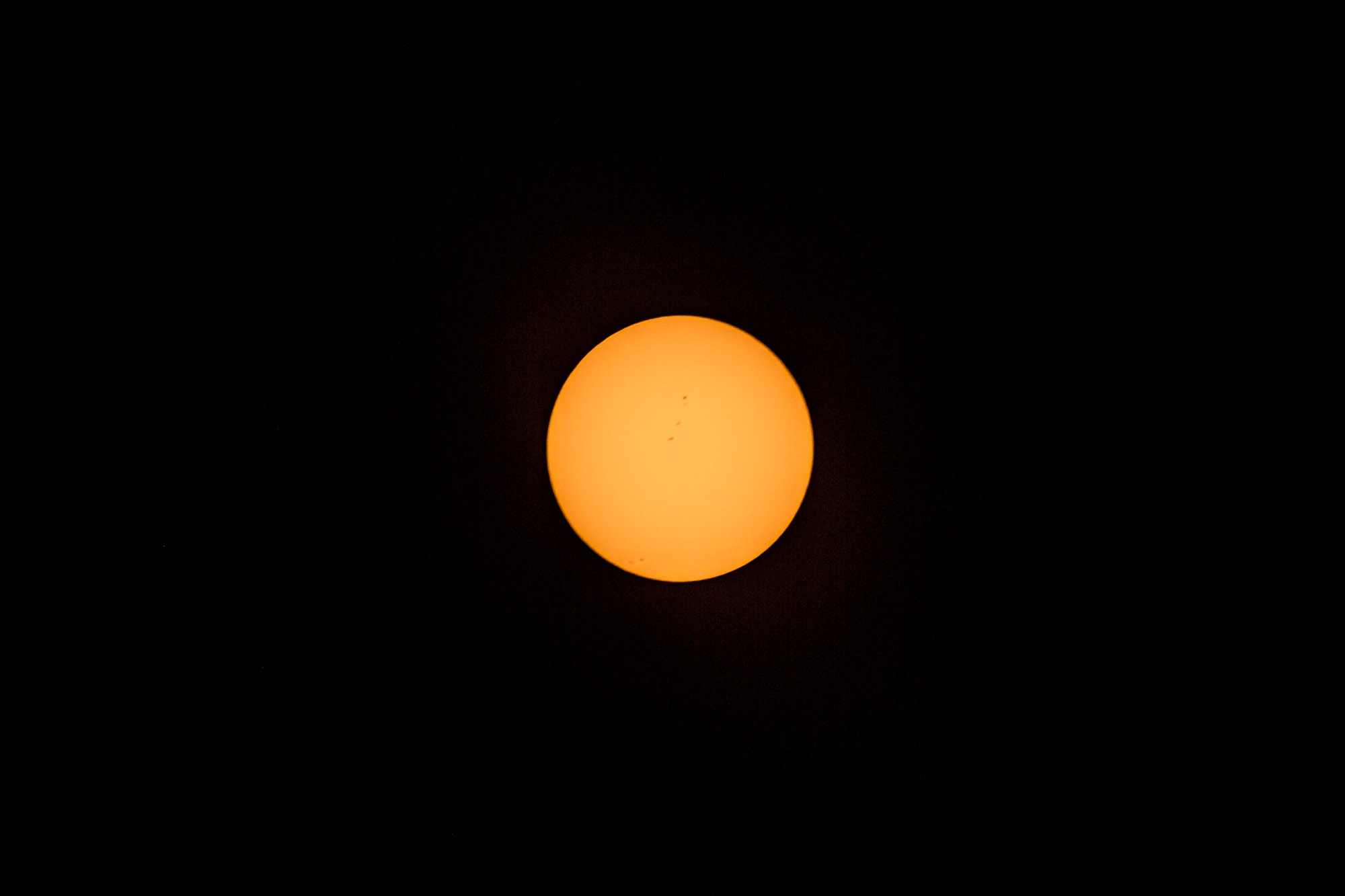 Sun focus test shot