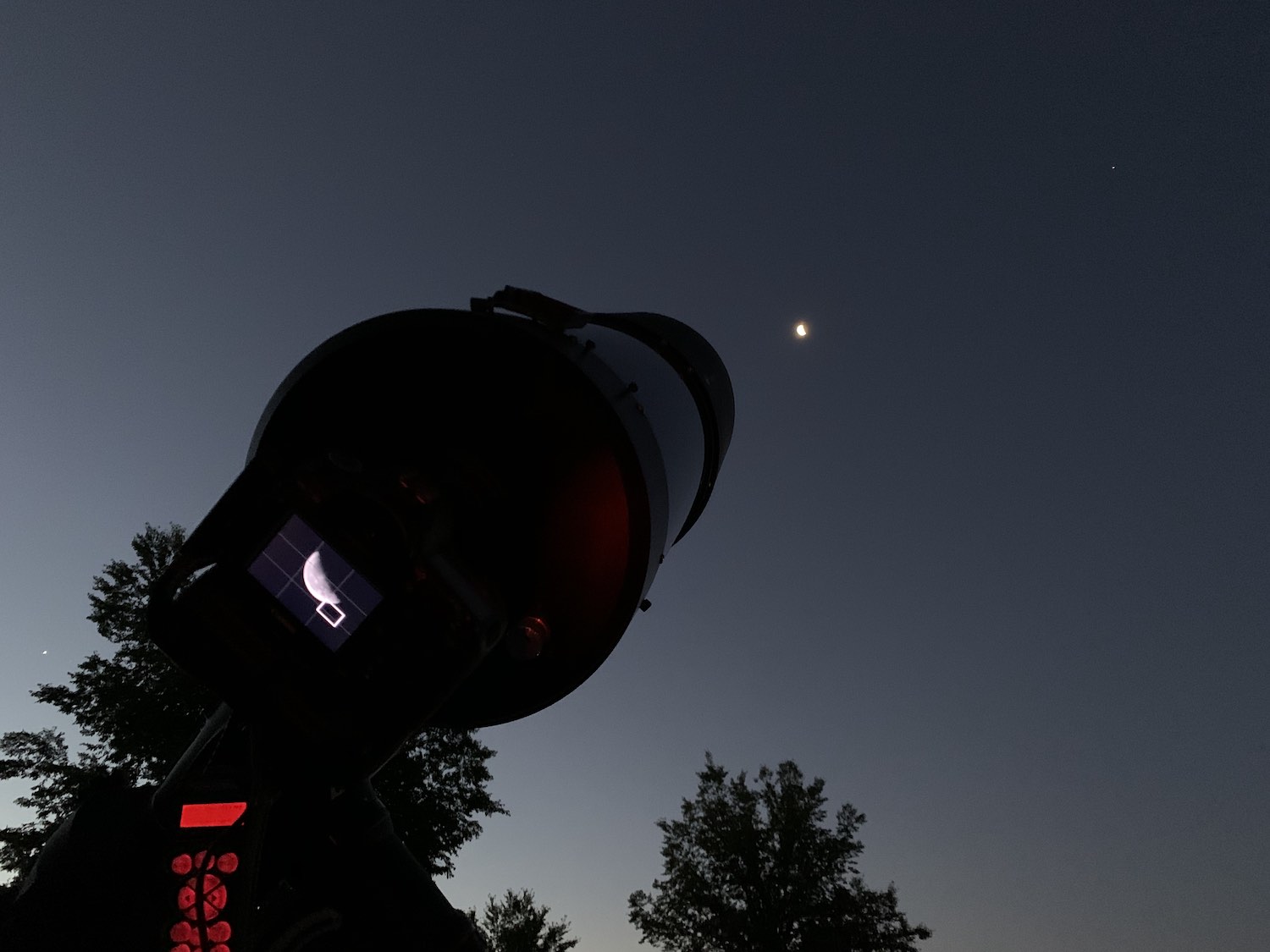 Setting up the telescope