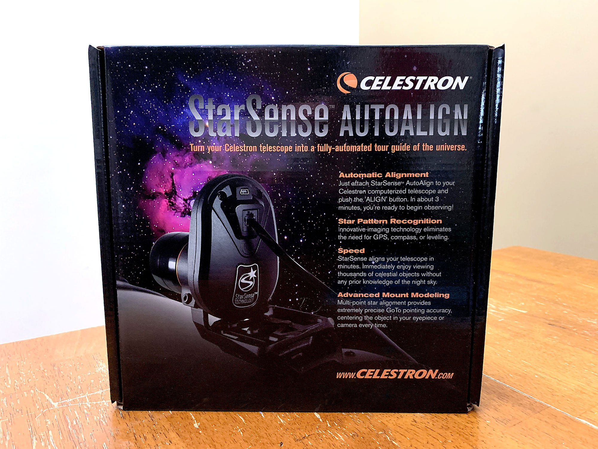 Celestron StarSense packaging